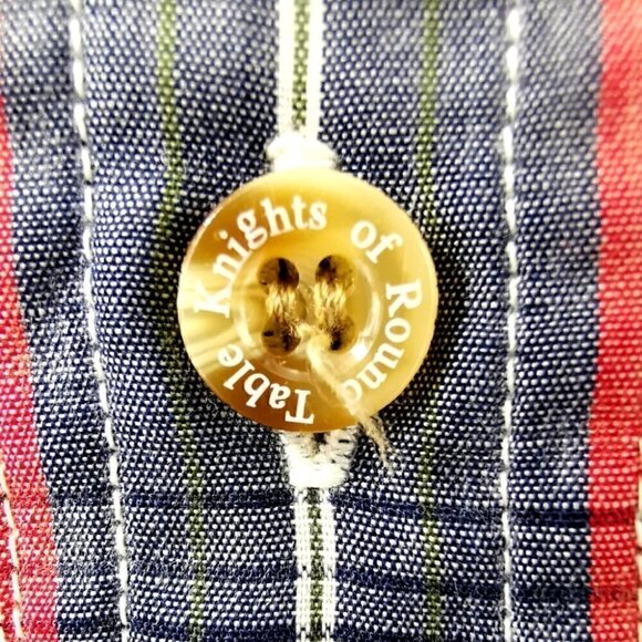 Knights of Round Table Men's L Vtg Casual Shirt - Picture 8 of 16